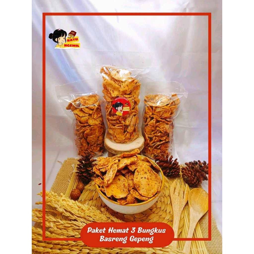 

PAKET 3 BUNGKUS BASRENG GEPENG 85 GR X 3 / BASRENG MERCON / BASRENG KRIUK PEDAS / BASRENG EXTRA PEDAS / BASO GORENG BANDUNG / BASRENG BANDUNG / BASO GORENG RATUNGEMIL / CEMILAN PEDAS / JAJANAN / RATUNGEMIL / RAJANGEMIL / RATUNGEMIL17.ID / RATUNGEMIL17