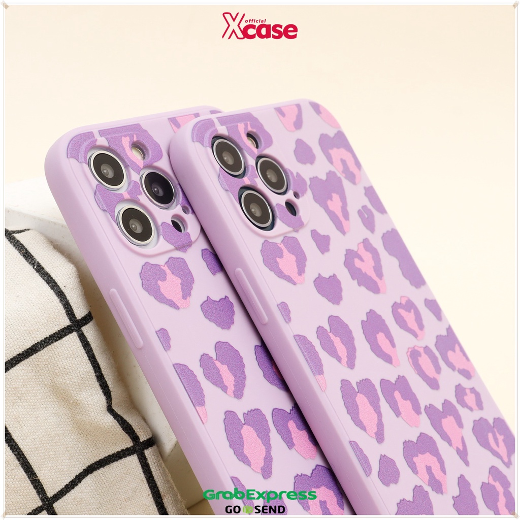 SOFTCASE Purple Leopard Lens For IPhone 6 7 8 PLUS XR XS 11 12 MINI PRO MAX