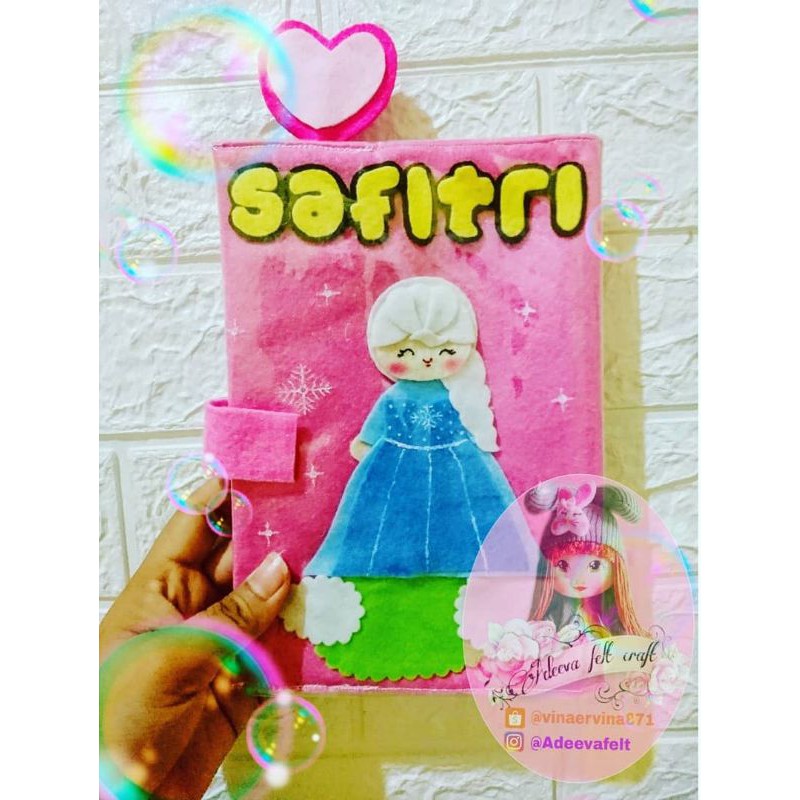 sampul iqro jilid buku flanel karakter frozen elsa anna unik lucu