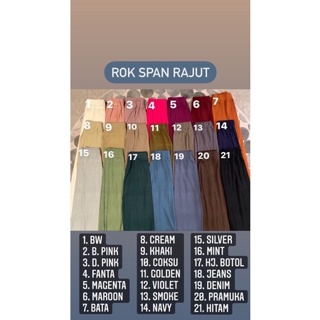 Rok Rajut Premium / Knitted Skirt