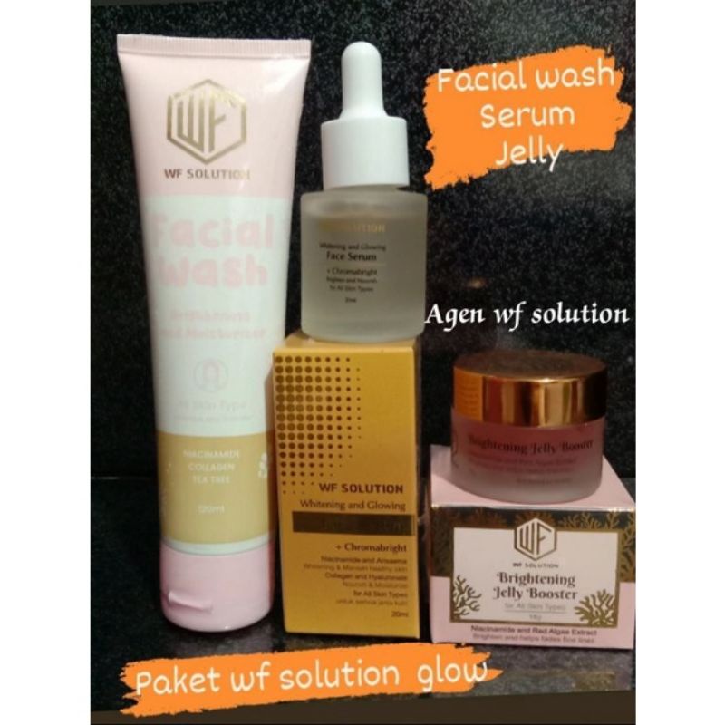 Paket Glowing lengkap by WF SOLUTION(fw,serum&jelly)