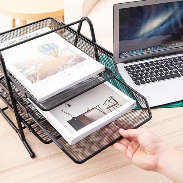 

♂ Rak Kertas Dokumen Surat 3 Susun / Paper Document Letter Tray 3 Tier ✬