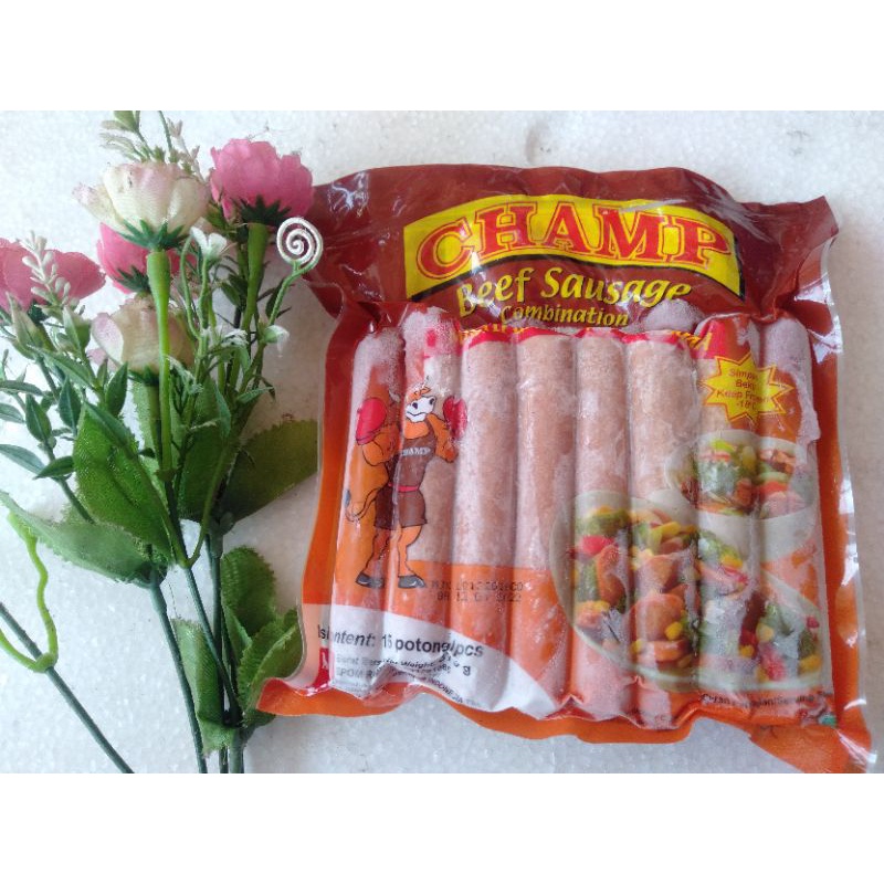 

champ beef sausages