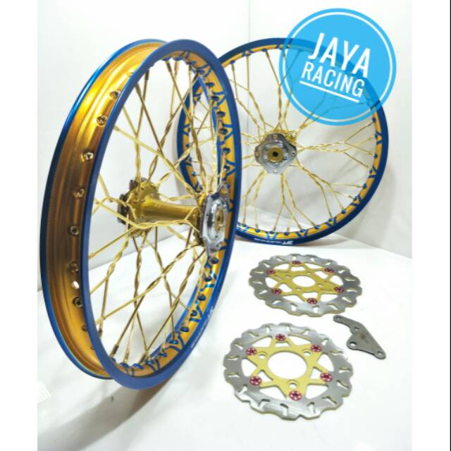 Velg DFT ring 17 tromol becak Ninja R - Ninja RR sepaket lengkap plus stel velg plintir