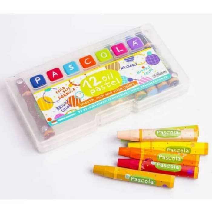 

PASTEL-DRY-OIL- CRAYON PASCOLA 12 WARNA OIL PASTEL -OIL-DRY-PASTEL.