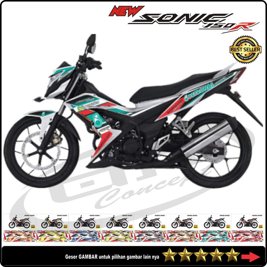Striping Honda SONIC 150R Variasi Petronas Stiker Motor Sticker Decal Desain Motip Lis Polet Thailoo