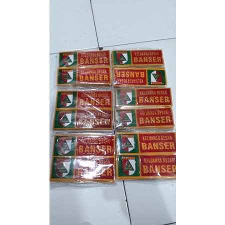 stiker banser timbul