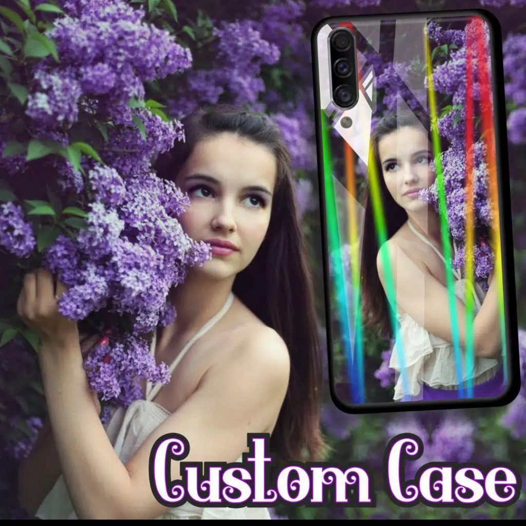 Custom Case Glass Aurora &amp; Mika Aurora untuk Samsung/Xiaomi/Oppo/Vivo