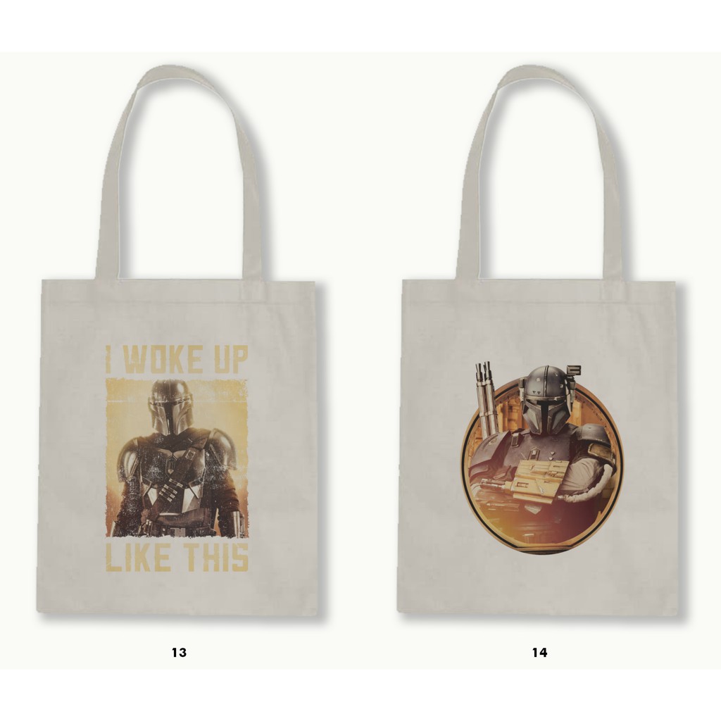TOTE BAG BLACU 30X40 - THE MANDALORIAN