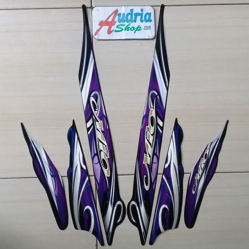 Jual Sticker Striping Motor Yamaha Mio Sporty 2010 Hitam Indonesia Shopee Indonesia