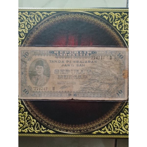 ORI 10 rupiah 1945 fine seri 274742