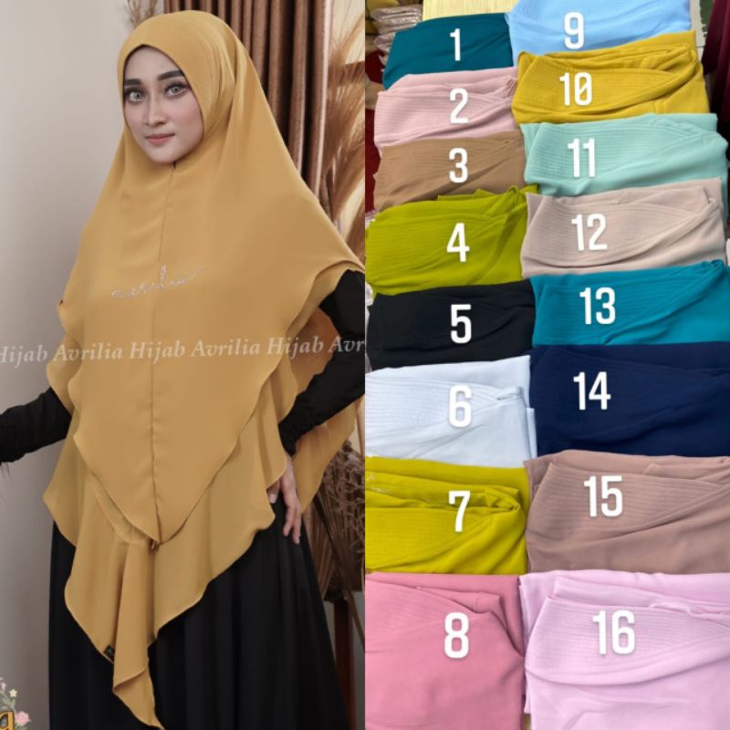 KHIMAR ALENA by AVRILIA khimar terbaru SWAROWSKY