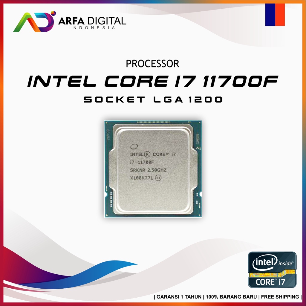 Intel Core i7 11700F 2.5GHz 8 Core 16 Threads Rocket Lake - LGA1200