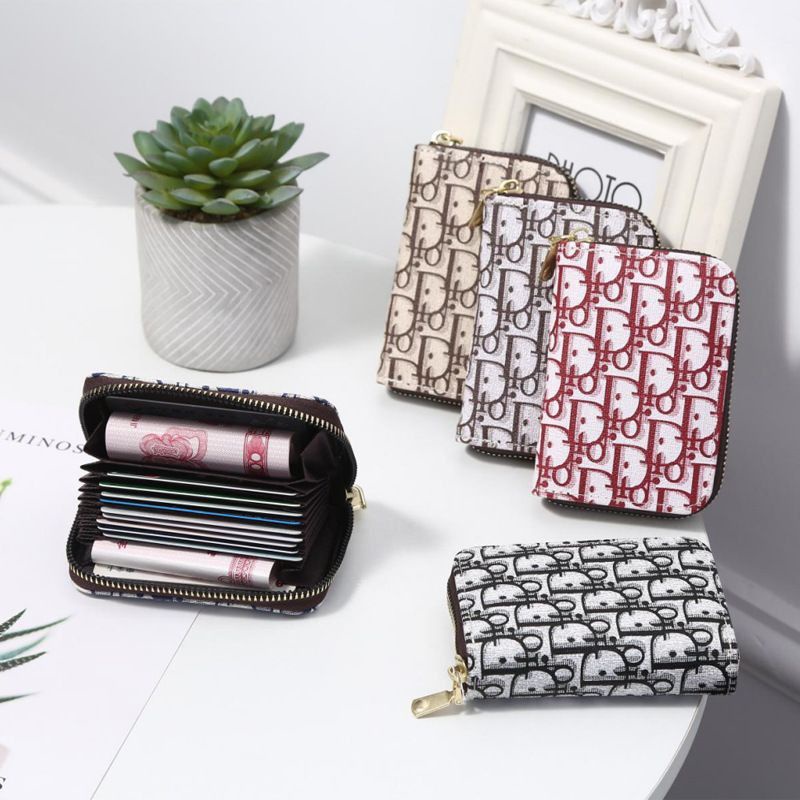 DOMPET KARTU RESLETING KOREA DIOR FASHION WANITA IMPORT