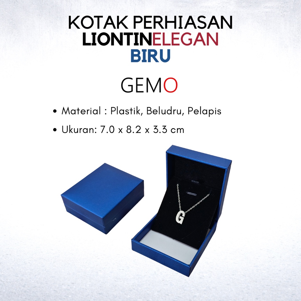 Kotak Perhiasan Elegan Biru Set , Box Cincin, Kalung, Gelang, Anting, Liontin, Tempat Jewelry Murah, Unik, Lucu untuk Tempat Wadah Seserahan / Akad Pernikahan / Hantaran Tunangan Harga Paling Cocok untuk Aksesoris Emas Berlian/ Perak Permata