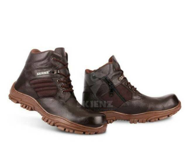 SEPATU SAFETY SEMI BOOTS SKIENZ PRIA KULIT BOOT SAVETY BUT SEPTI BUTS SEVTI