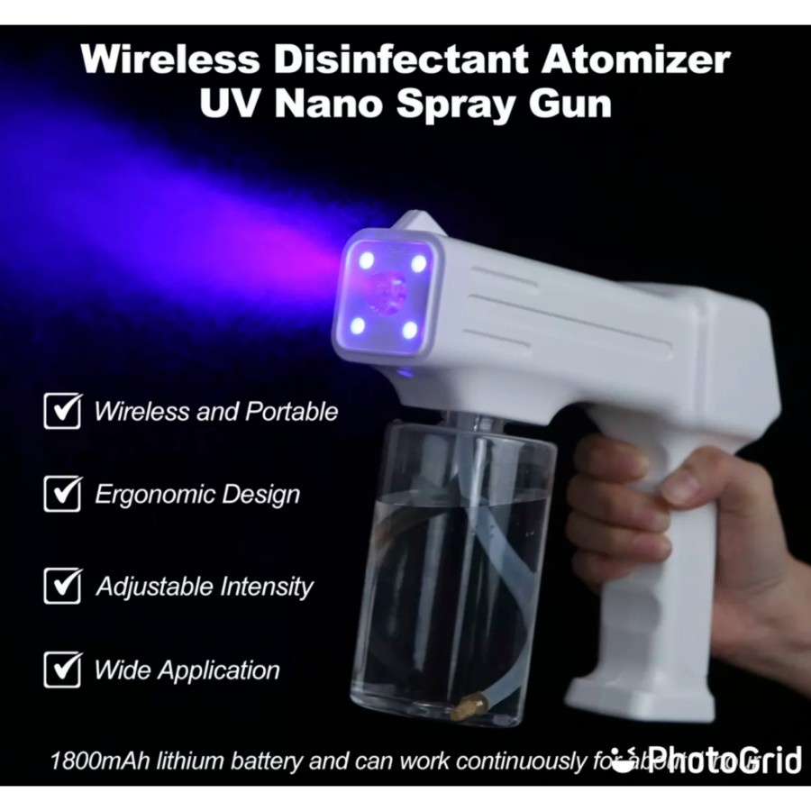 Alat Mesin Spray Disinfectant Portable|Fogging Gun Wireless Nano Spray