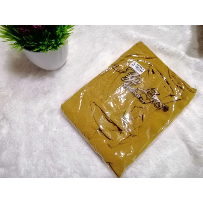 Khimar aje zas moka /moca best seller premium original aje zas-Dark mustard