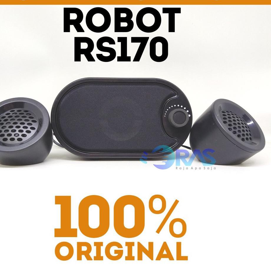Best Seller.. Speaker Robot RS170 Stereo Spiker Speker Sepiker Sepeker Music Box Kabel Aktif Kompute
