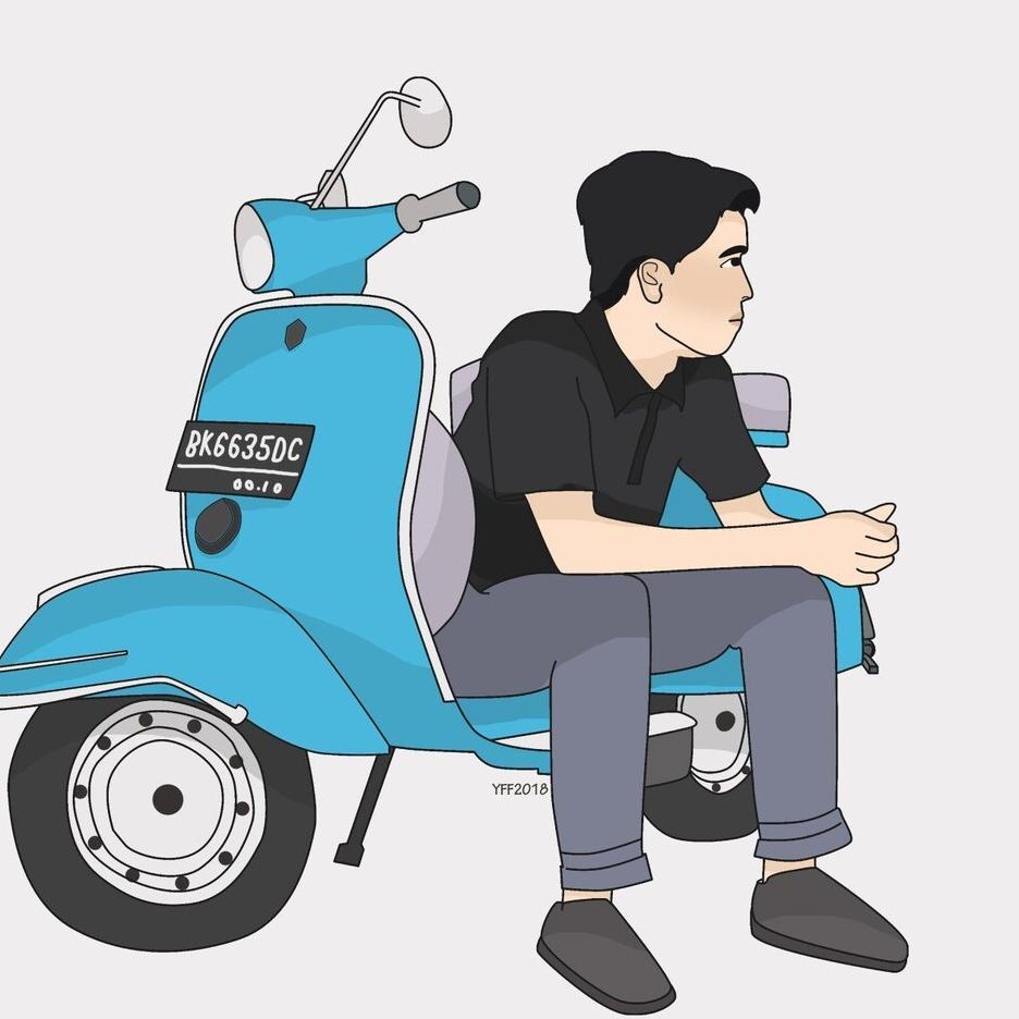 [PRODUK MVDDH] PAJANGAN HIASAN WALLPAPER POSTER TEMPELAN TULISAN LUKISAN PLAKAT KATA KATA MOTOR VESV
