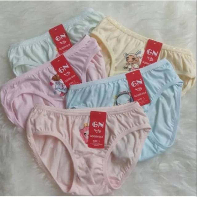 6 pcs/Cd anak golden nick bordir 1188