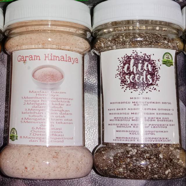 

PAKET CHIASEED+HIMSALT kmasan botol