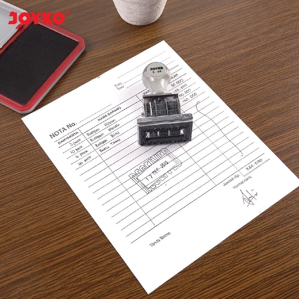 

vC9Code Date Stamp Stempel Tanggal Received Joyko S-69(J2M9) (masakini)