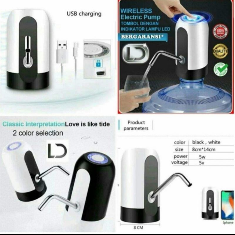 Pompa galon elektrik /pompa galon recharger ( USB CHARGER)