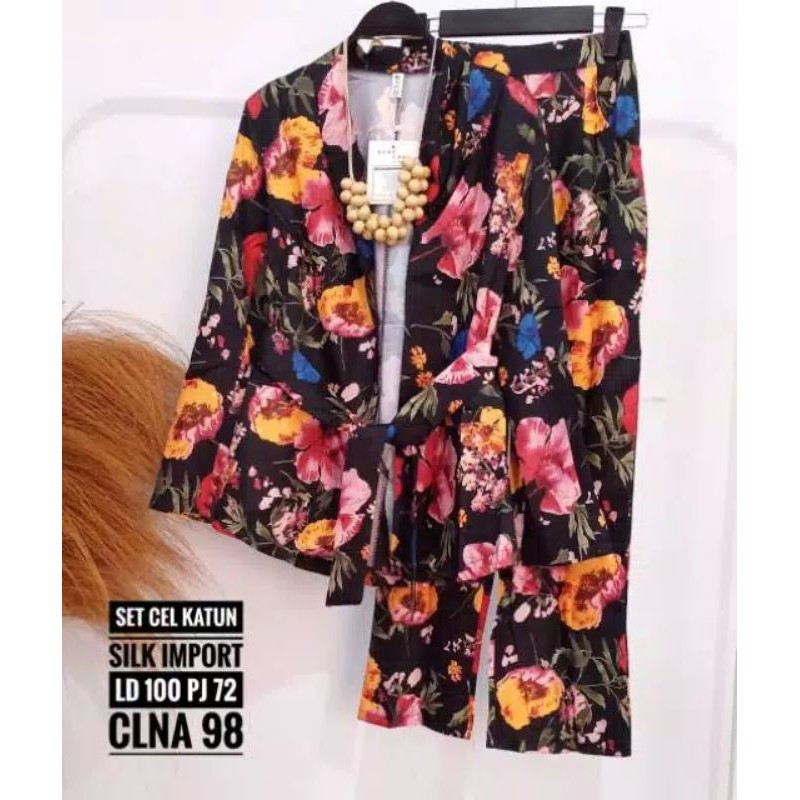 set blazer zara bunga