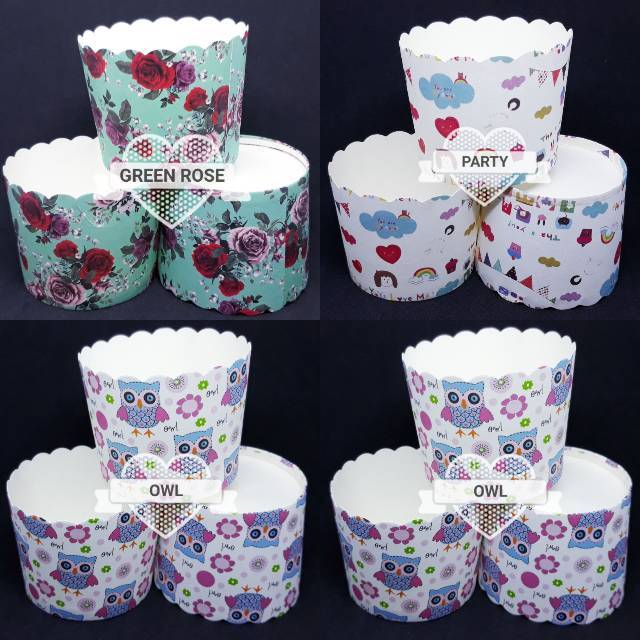 Jual Papercup Muffin Cupcake bahan Karton tebel big size ukuran besar ...