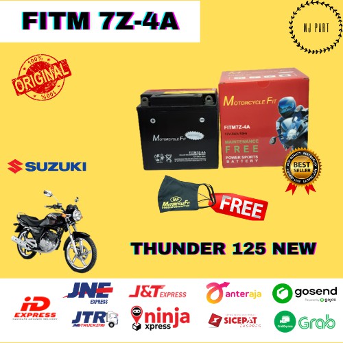 Aki Motor MF GM7Z-4A Suzuki Thunder 125 NEW GS YUASA MOTOBATT BATRE MURAH BERKUALITAS PALING BAGUS