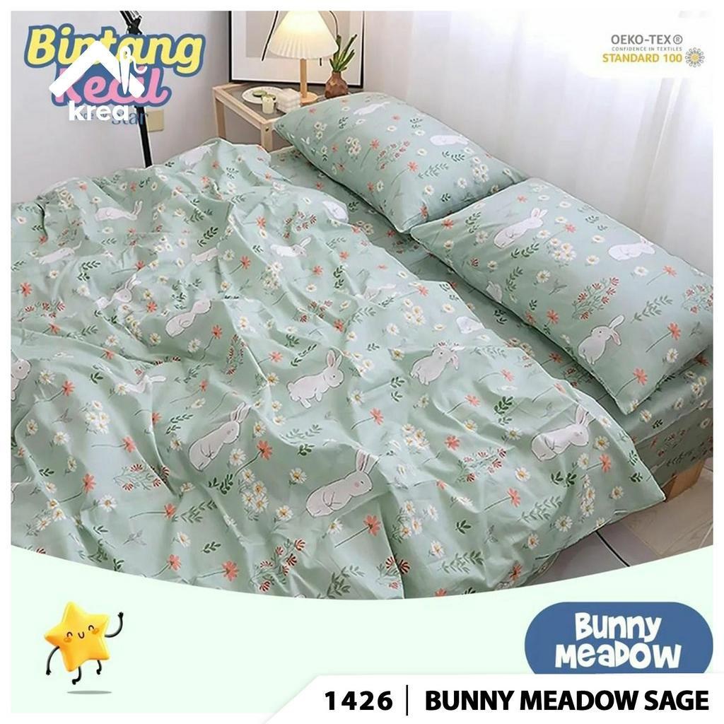 SET SPREI AESTHETIC BAHAN KATUN CVC ANTI GESER SARBAN + SARGUL MOTIF 3