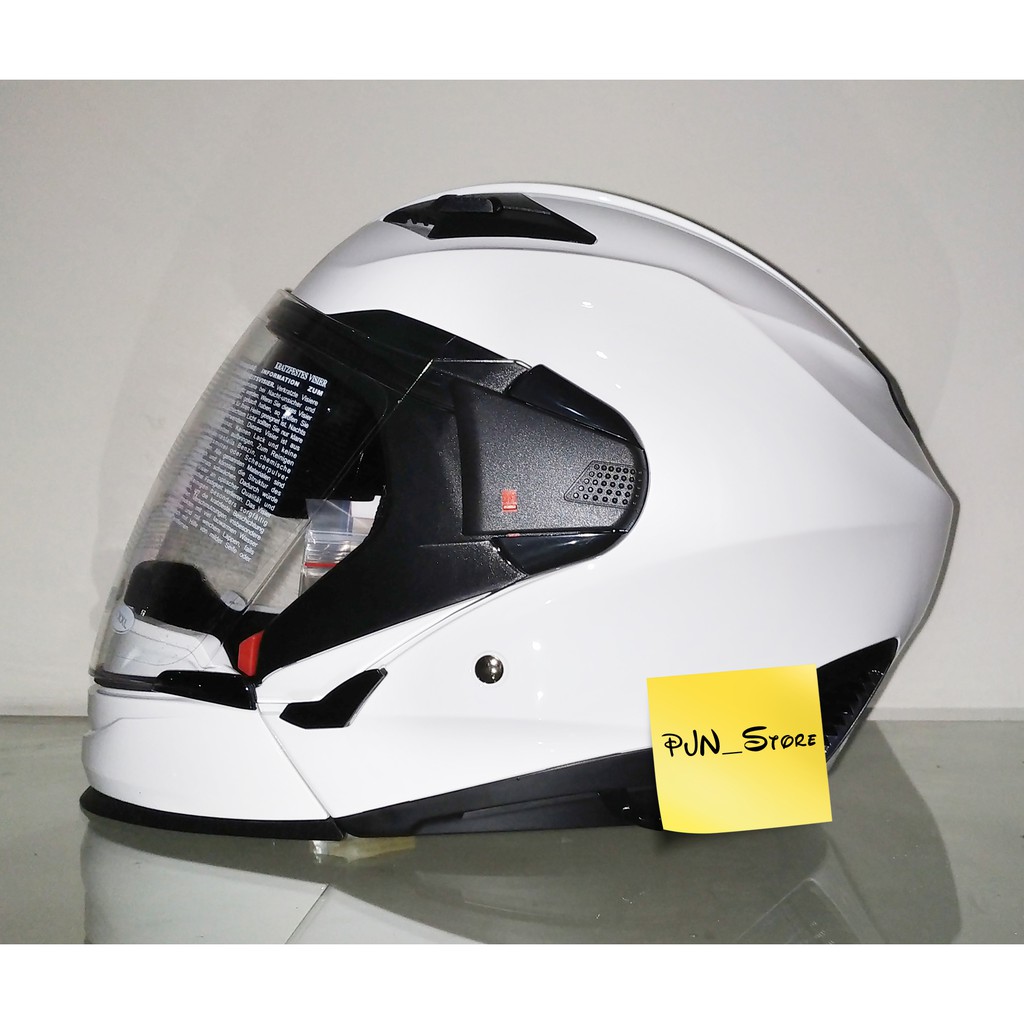 HELM ZEUS 611c ZS-611c ORIGINAL PUTIH METALIK