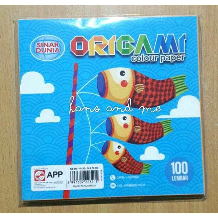 

Senikertas- Origami Kertas Lipat 16X16 Polos Sidu (Sinar Dunia) 100 Lembar -Kertas-Seni.