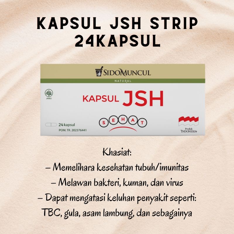 Kapsul Jsh Sidomuncul strip 24 kapsul