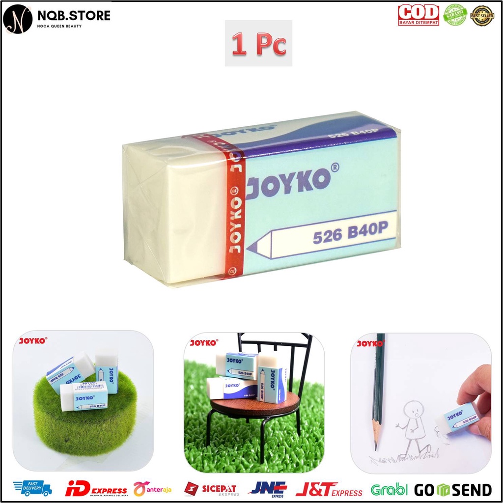 

NQB - Penghapus Pensil JOYKO PUTIH - Pencil Eraser - Satuan