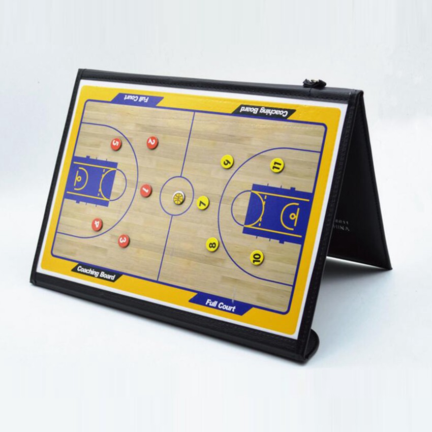 Papan Lipat Strategi Basket Magnetic Taktik Papan Pelatihan Strategi Clipboard Basket Premium