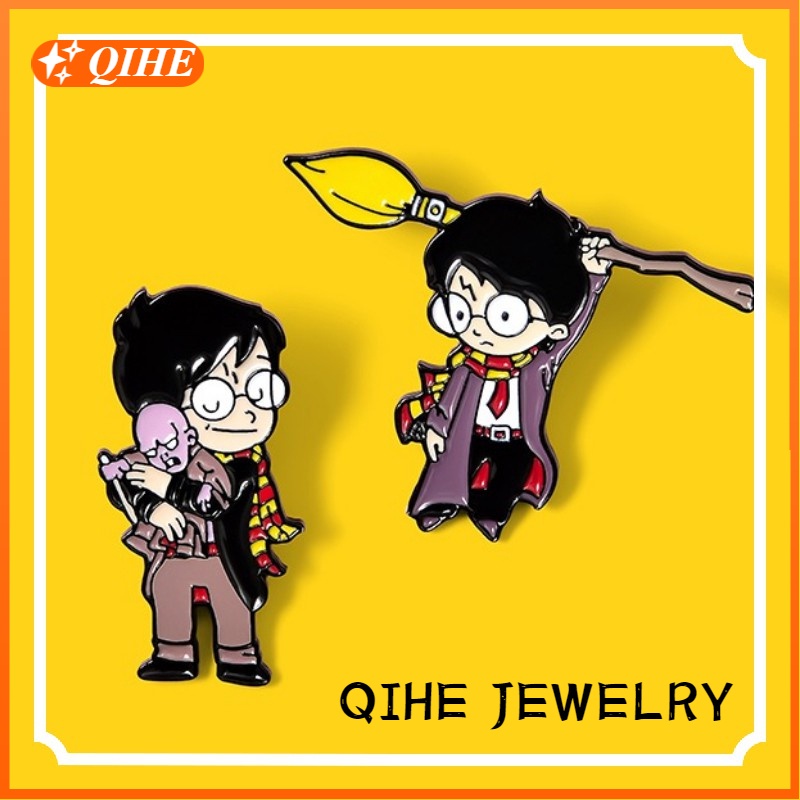 Bros Pin Enamel Desain Kartun Harry Potter Untuk Hadiah