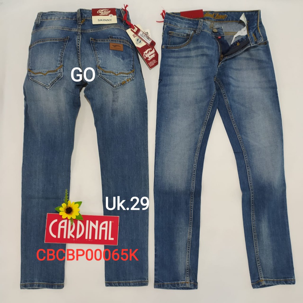 gof 29 CARDINAL CBCBP Celana Panjang Jeans Pria Pencil Stretch Slimfit Super Skinny Sobek Bermuda