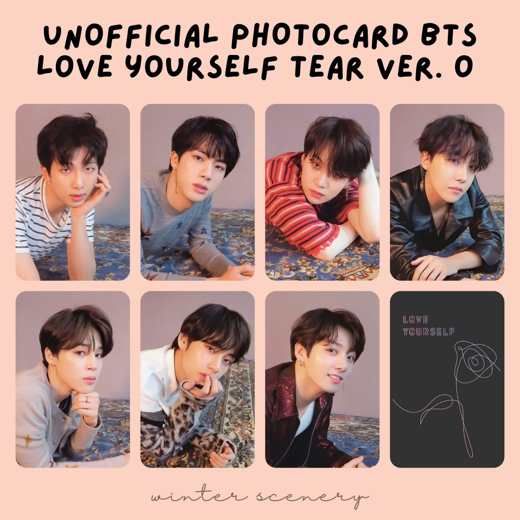 Jual Unofficial Photocard Bts Love Yourself Tear Ver O Shopee Indonesia