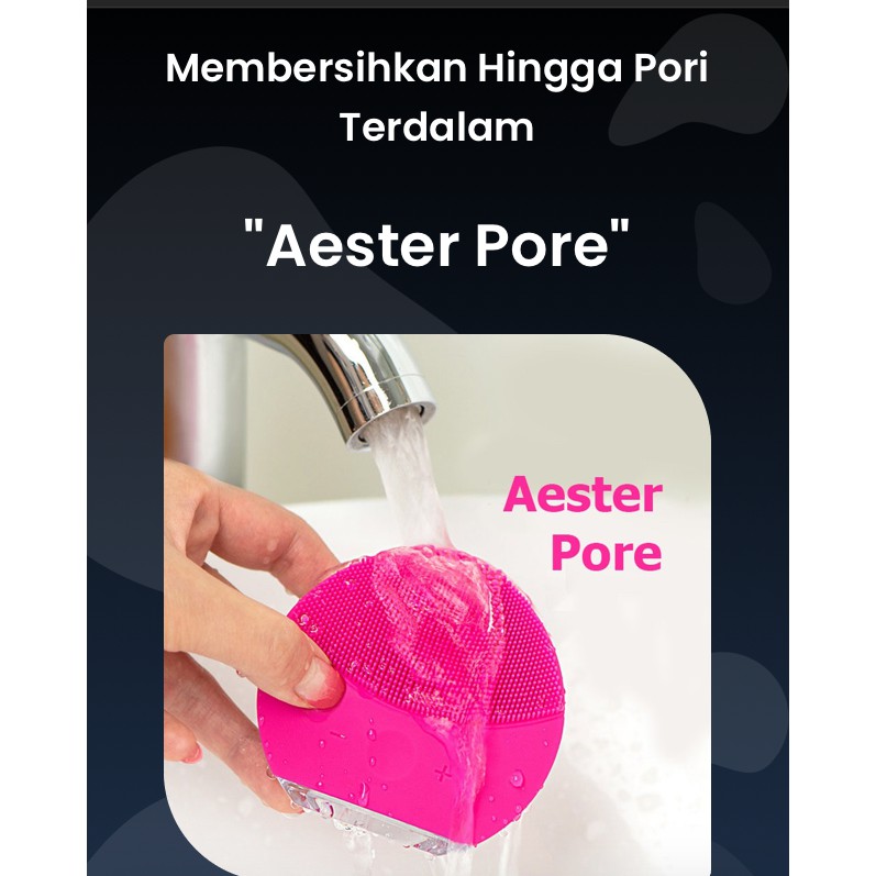 Aester pore brush cleanser alat sikat pembersih pori pori wajah