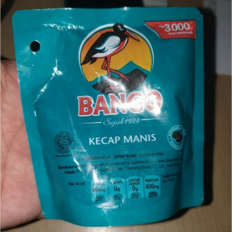 

Bango Kecap Manis Reffil 60 ml Bango Kecap Manis 60 Ml - Soy Sauce, Kecap Manis Refill, Kecap Manis Pouch Bango Kecap Manis Reffil 60 ml