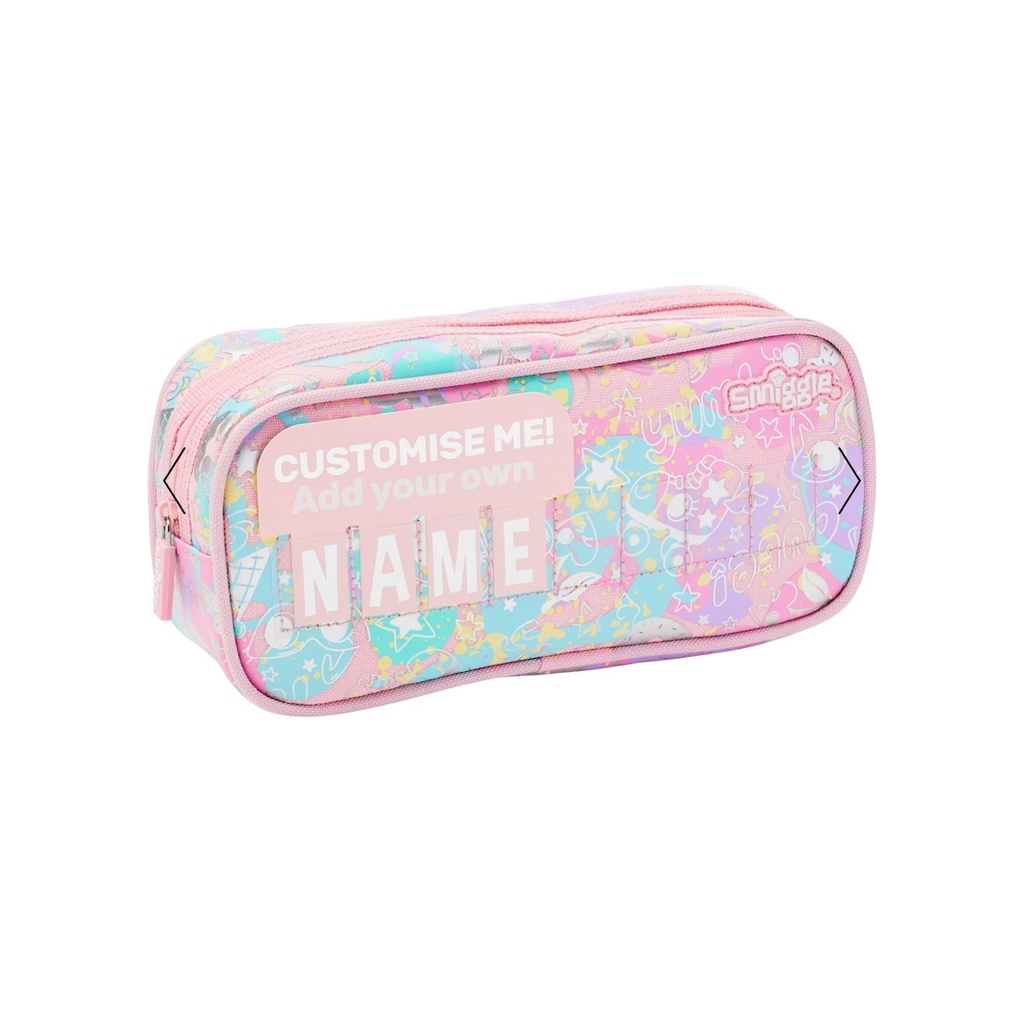 

SMIGGLE PENCIL CASE JUNIOR SKY HI PINK NAME -TEMPAT PENSIL SMIGGLE