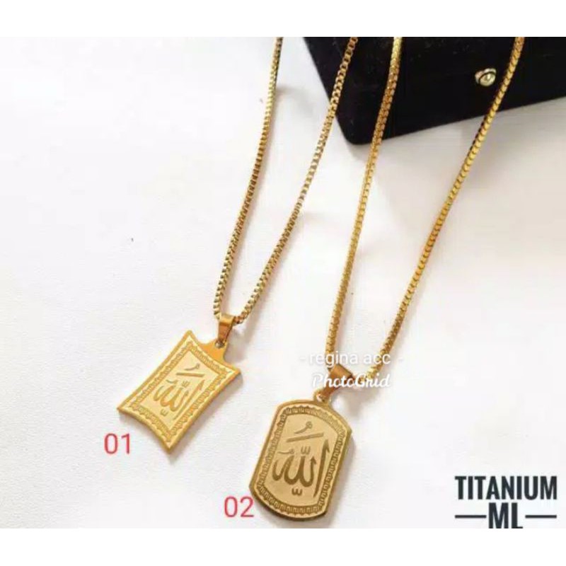 Jual TITANIUM KALUNG LAFADZ ALLAH PANJANG 45 CM | Shopee Indonesia