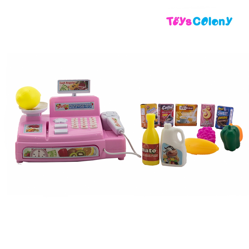 Mainan Anak Cash Register Pink - MAINAN KASIR KASIRAN LS820A3