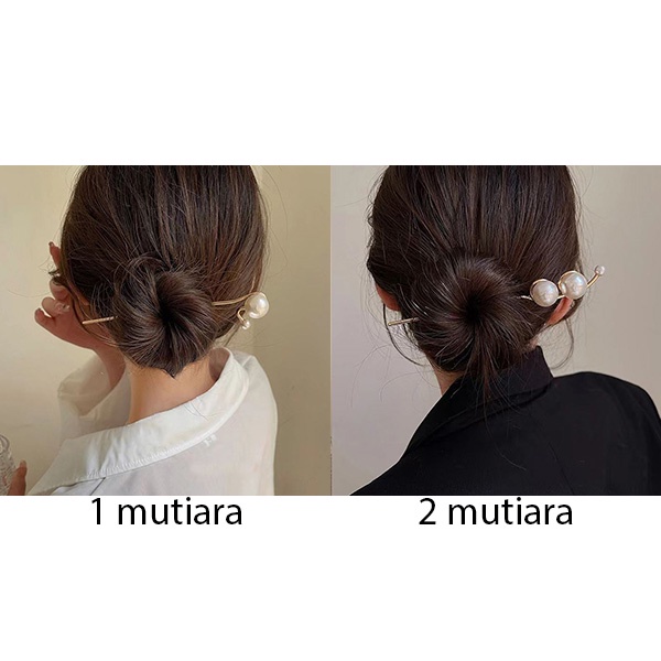 tusuk konde mutiara simple pearl hairpin jku047(3i4)