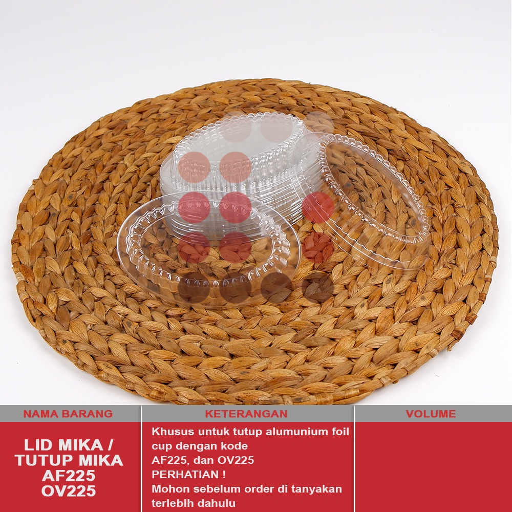 LID MIKA / TUTUP MIKA OX1225 EKONOMIS ( TUTUPNYA SAJA )