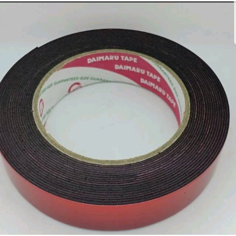 

Double Tape 24 mm x 5 M / Dobel Tip 2 Sisi Busa Foam Daimaru Isolasi Bolak Balik Tebal