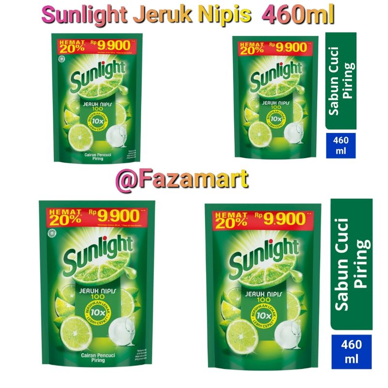 Sunlight Jeruk Nipis 460/510 ml | Sabun Pencuci Piring