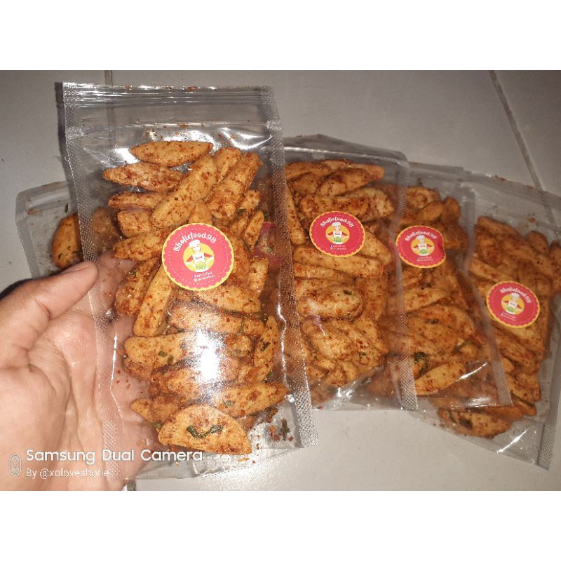 

Basreng daun jeruk Original dan Pedas